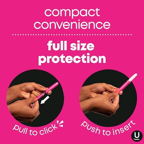 U by Kotex unscented tampons multipack showing 45 count quantity