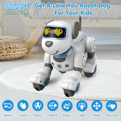 VATOS Remote Control Robot Dog Toy for Kids - Interactive Touch & Follow 17 Functions Robot Dog Pet, Programmable Smart Walking Puppy Intelligent Dancing Dog Robot Toys for Girls 3-12 Gifts - Image 7