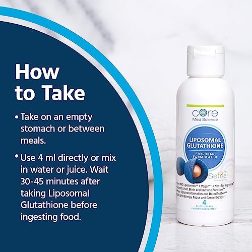 Core Med Science Liposomal Glutathione Liquid purity and quality certification