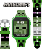 Side profile of Accutime children's touchscreen watch highlighting durable build and camera lens.