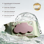 Bc Babycare Cloud Moist Baby Wipes, Thick & XL, 99% Water, Ultra-Hydrating, Unscented, Hypoallergenic for Sensitive Skin, Biodegradable, 3 Flip-Top, 240 Count - Image 3