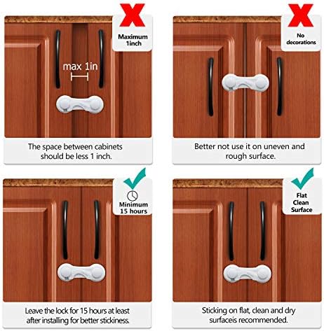 Adoric safety locks applied to a household drawer