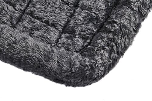 MidWest Homes for Pets QuietTime XXS Dog Bed - Gray Faux Fur Bolster, Ultra-Soft and Machine Washable, Fits 18-Inch Crates and Carriers, for Small Dogs and Cats - Image 6