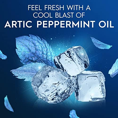 Oral-B Glide arctic peppermint oil infused whitening floss picks spread out on a clean background.