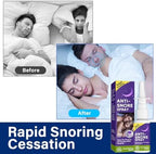 Natural ingredients label on Asomooh anti snoring nasal spray