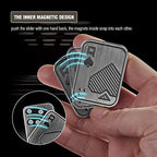 Wropzo premium metal slider everyday carry gadget being operated single handed for stress relief