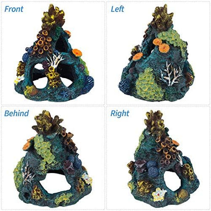 Durable saltwater safe aquarium rockery decoration showing detailed texturing and premium finish.