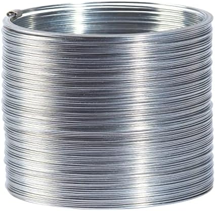 Authentic original slinky brand fidget toy resting on a flat surface