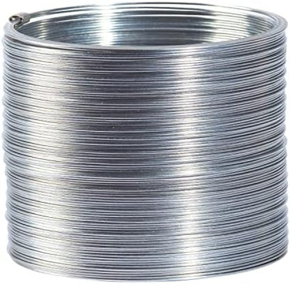 Authentic original slinky brand fidget toy resting on a flat surface