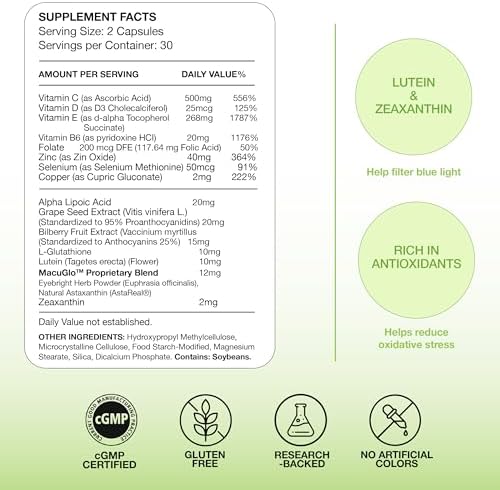 EyeScience Macular Health packaging details