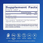 Side label of Pure Encapsulations Selenium Citrate highlighting nutritional facts and 200 mcg potency.
