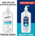Germ-X Advanced Hand Sanitizer, 34 Fl Oz (1 Liter), Less Drying Moisturizing Clear Gel, No Rinse Formula, Large Family Size Pump Bottle - Image 4