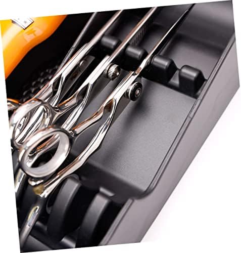 Broleo hair clipper storage case holder highlighting the textured anti-slip center surface for shears.