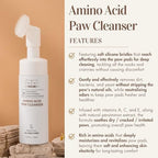 Dermatologist certified hypoallergenic paw cleaner for dogs and cats with sensitive skin.