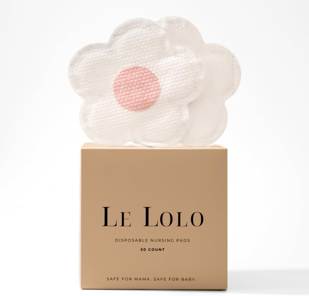 Kimitimi Le Lolo floral disposable nursing pads front product packaging