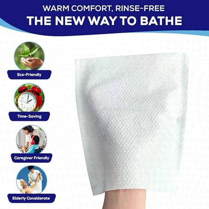 MedVance disposable cleaning gloves with integrated barrier cream and Vitamin E for skin protection and moisturizing.