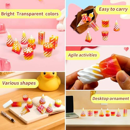Adult holding small impossible cone fidget toy for stress relief