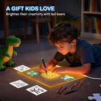 Detailed view of Abcool LED drawing board control buttons