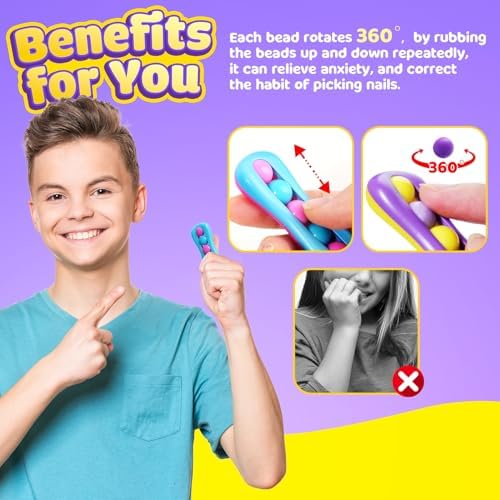 Colorful pea pod fidget spinners for sensory relief