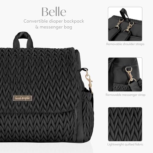 Hannah And Sophia Belle convertible baby bag angled lifestyle shot