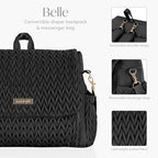 Hannah And Sophia Belle convertible baby bag angled lifestyle shot