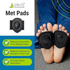 Close up of the non slip sole and breathable compression material of Strutz