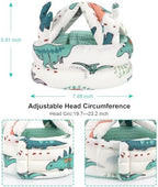 Internal view of protective sponge cushioning in infant helmet