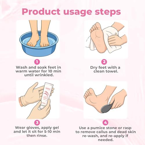 Instructional view of the foot file being used to remove softened dead skin from the sole.