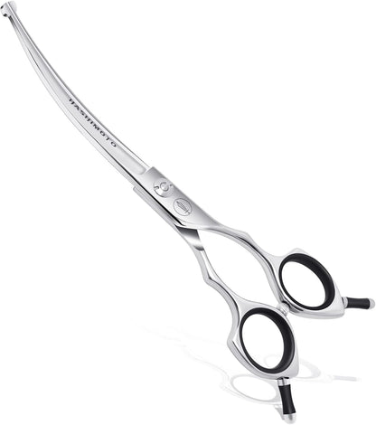 HASHIMOTO Dog Grooming Scissors, Curved Scissors for Dog Grooming, 6.5 inch, 30 Degree of Curved Blade,Light Weight, Pet Shears for Trimming Face and Paws. - Image 11