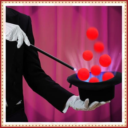Red sponge balls set for street magic performance
