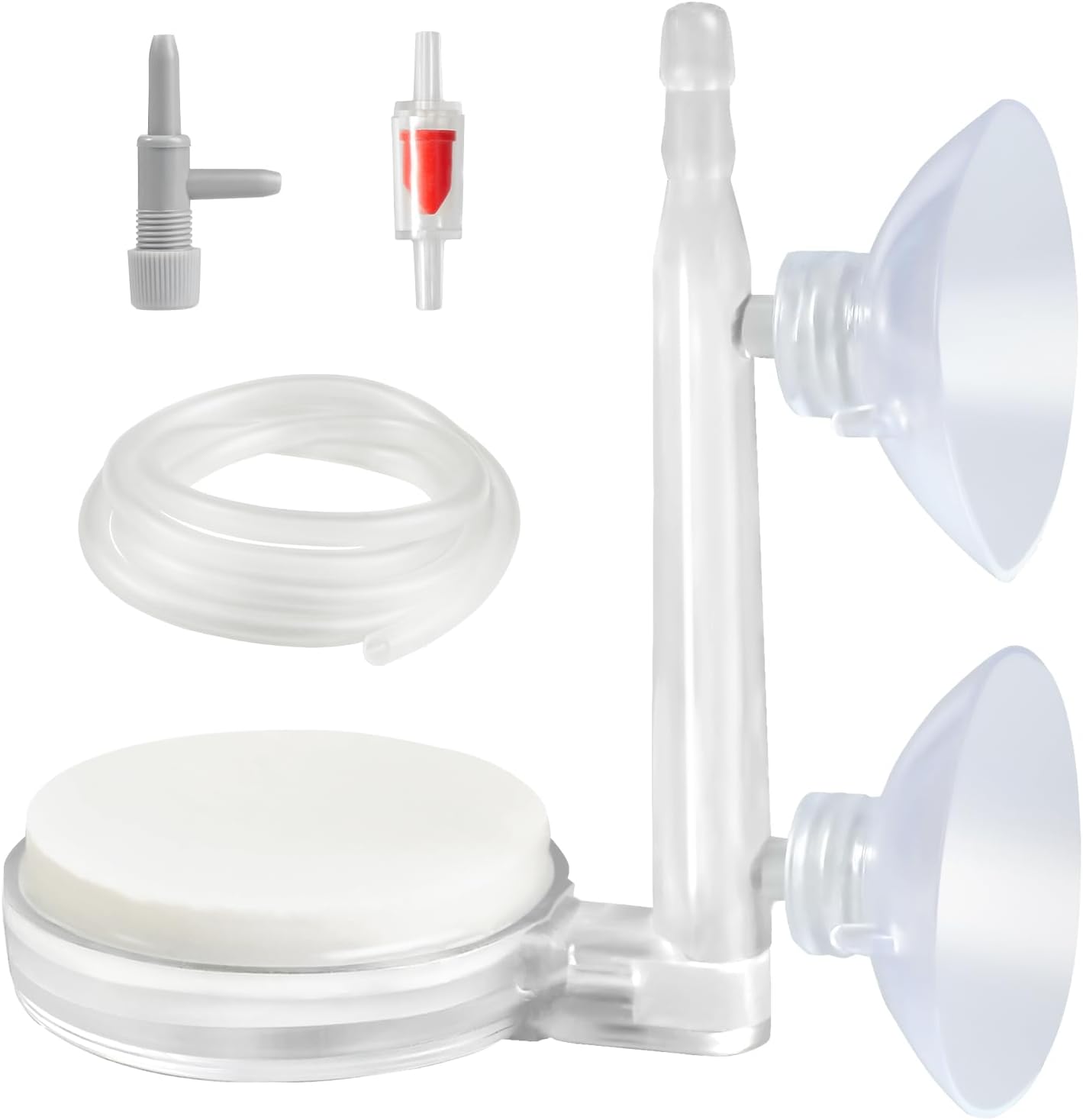 AQUANEAT nano bubble stone kit with check valve and flow control valve