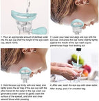 Portable eye wash station for removing makeup irritants and dust