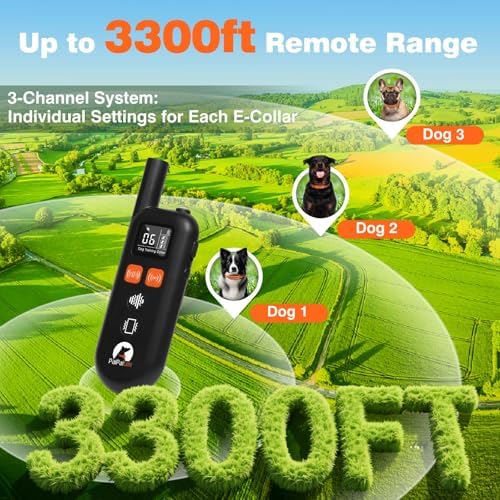 Adjustable vibration dog collar for small medium large dogs fitting ten to one hundred twenty pounds.