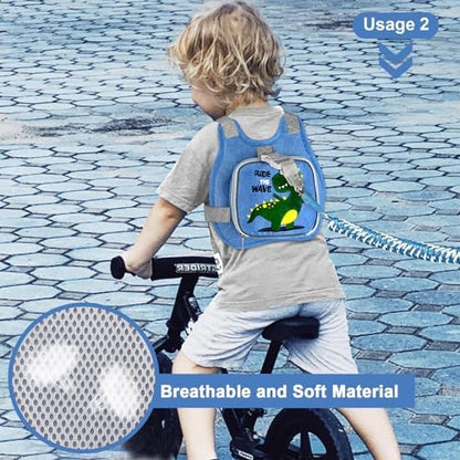 Close up of the breathable mesh material on the child harness