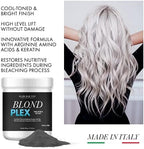 Blond Plex ten levels of lift charcoal lightener jar side view