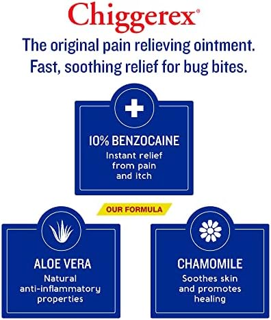 Chiggerex imported insect bite relief jar for outdoor first aid
