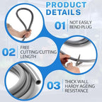 Nuanchu non toxic PVC plastic hose displaying the smooth interior wall structure.