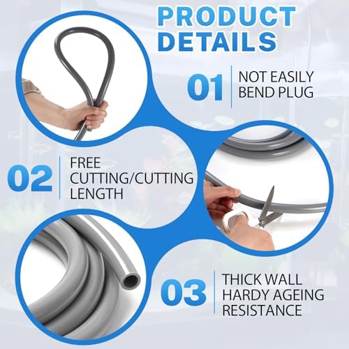 Nuanchu non toxic PVC plastic hose displaying the smooth interior wall structure.