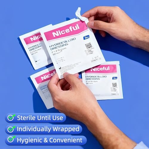 Waterproof hydrocolloid dressing patch from Niceful applied to skin for blister protection