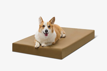 Big Barker orthopedic large dog crate bed top view