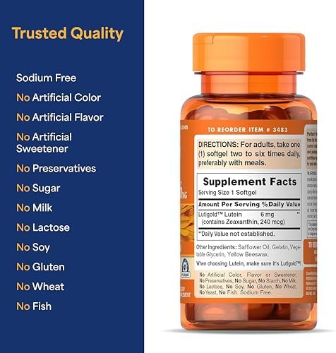 Rapid release softgel texture of Lutigold Lutein