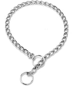 Hotlion heavy duty metal dog slip collar front view on a german shepherd