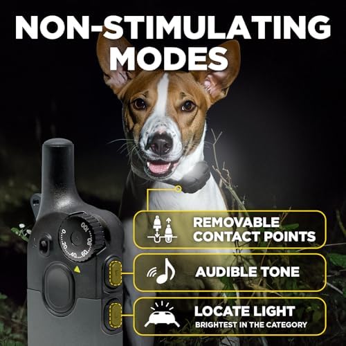 Dogtra 200iQ electronic dog collar package showing swappable remote casings and charging accessories