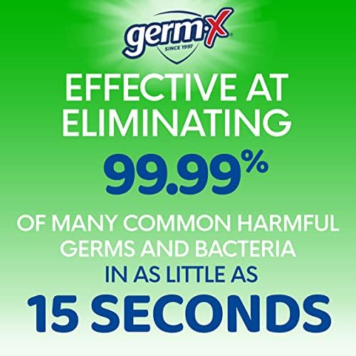 Germ-X Advanced Hand Sanitizer with Aloe and Vitamin E, 1 Liter, Less Drying Moisturizing Gel, No Rinse Formula, Pump Bottle - Image 4