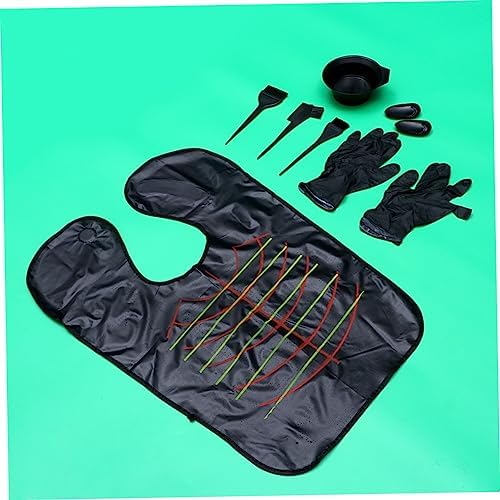 Full set of hair coloring tools for salon and home use
