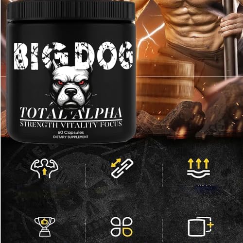Close up of Bruiseweed male endurance capsules bottle showing the distinctive bulldog logo.