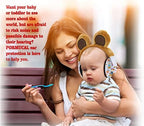 Top view of Pormucal baby hearing protection for toddlers