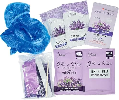 Spa Redi professional gel pedicure kit components and packaging.