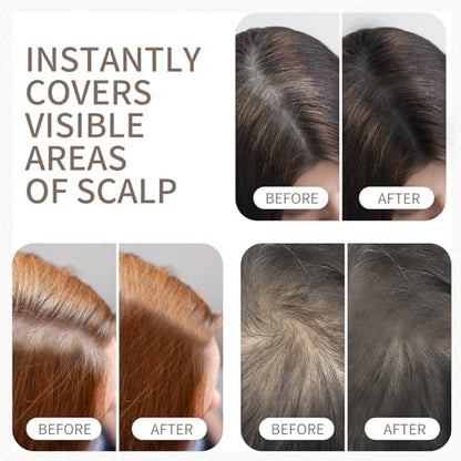 Waterproof test swatch of Maycheer Hairline Powder Dark Brown
