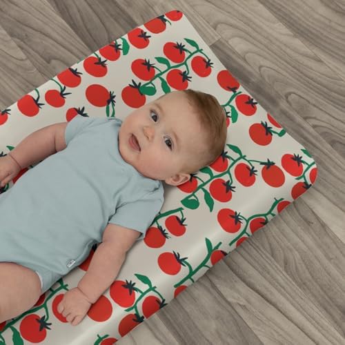 ZoUbqchY lifestyle view of baby changing table set up with tomato cover
